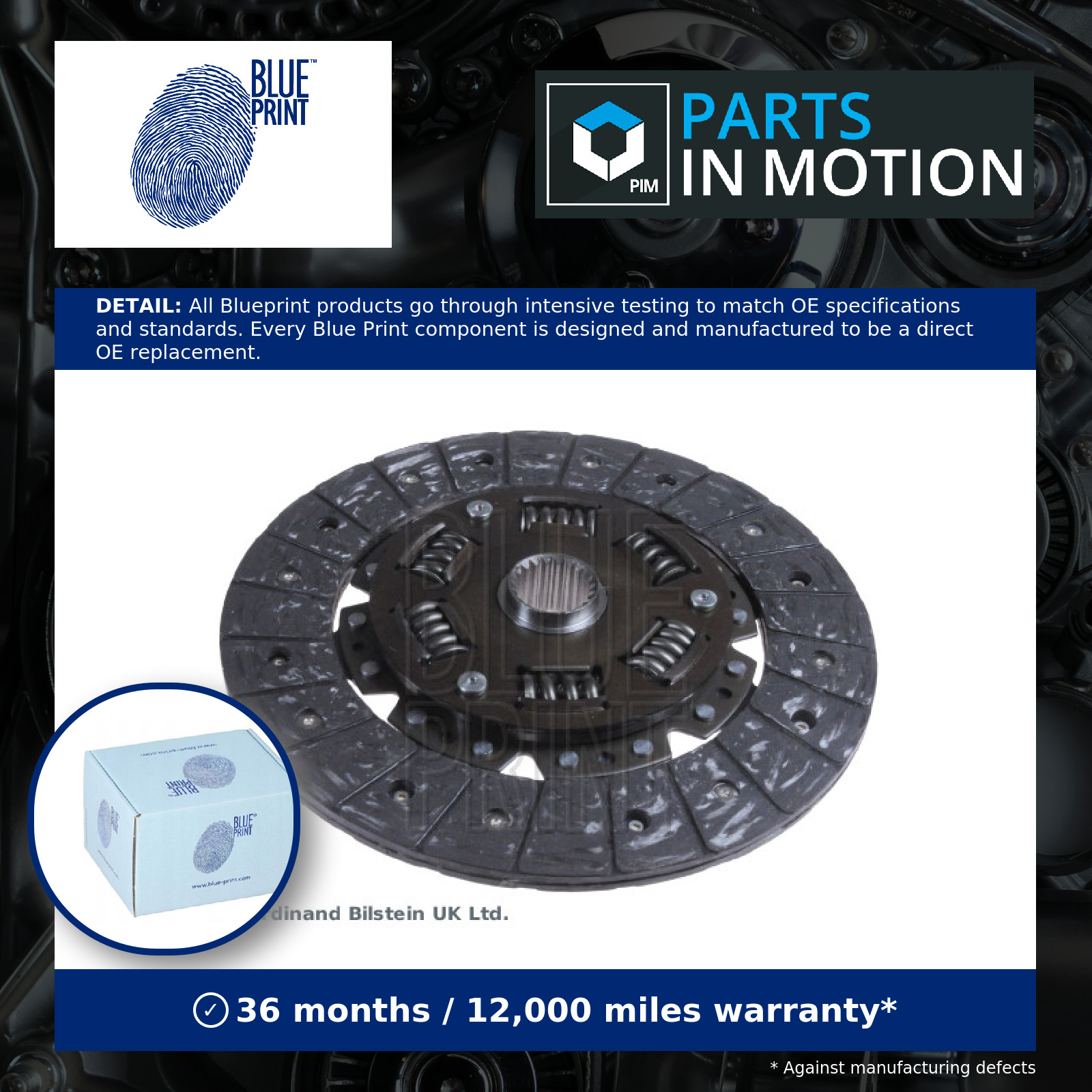 Clutch Centre Plate 225mm ADT33136 Blue Print Friction 3125012190 3125012230 New