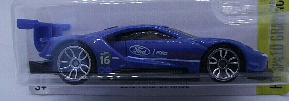 Hot Wheels Speed Graphics 166/365 - 2016 FORD GT RACE on Long Card (HW069) - Image 2 of 3