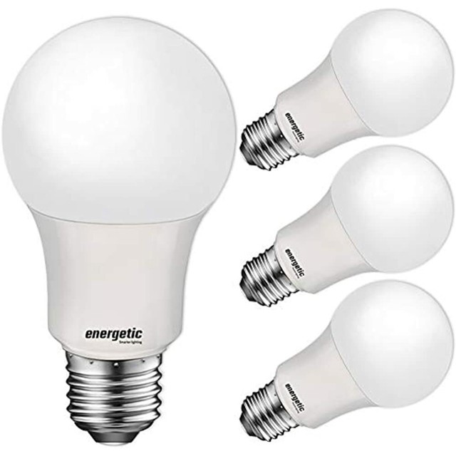 60W Equivalent A19 LED Light Bulb, Soft White 2700K, E26 Standard Base