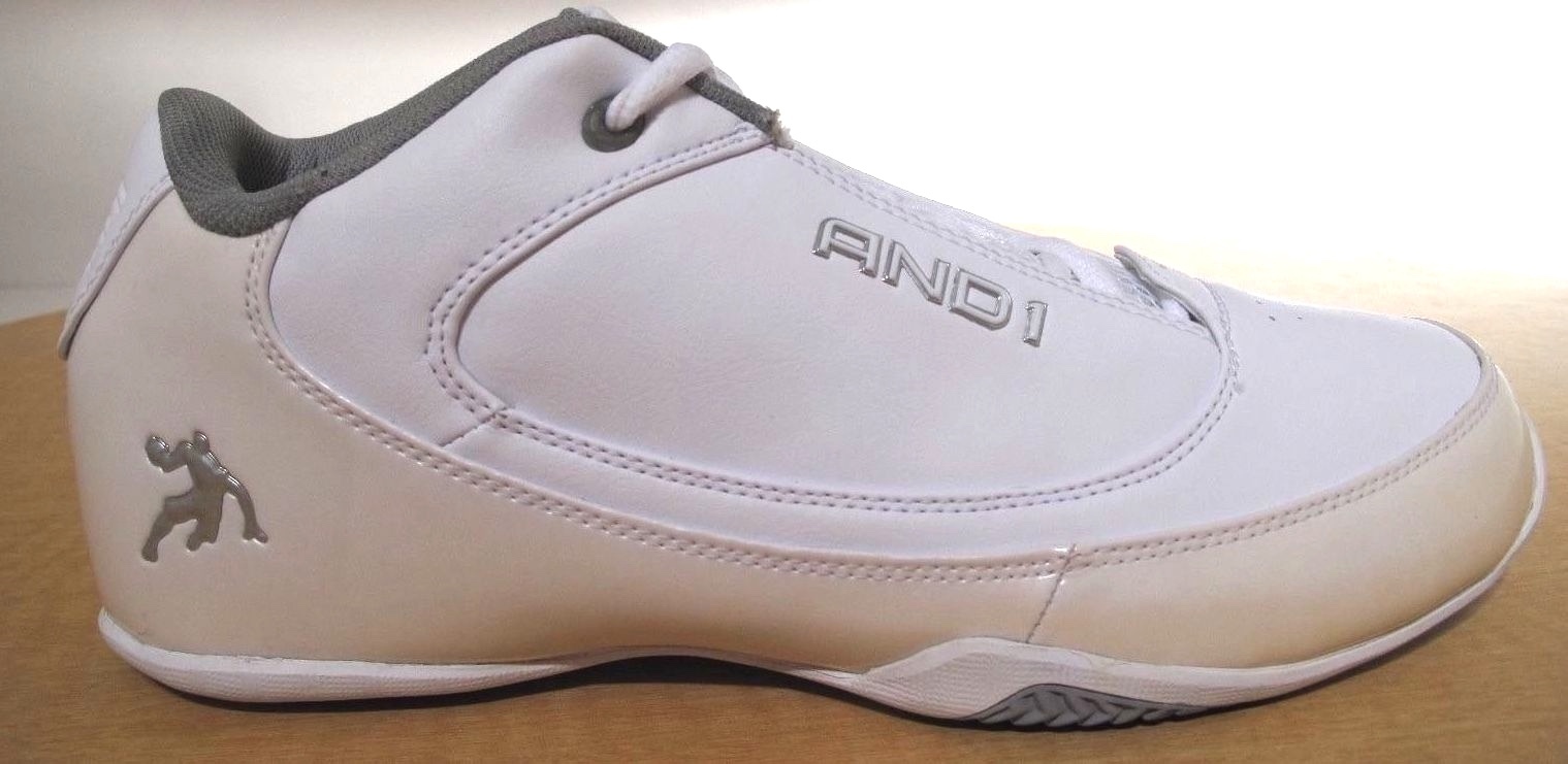 AND 1 Slasher Low White/Gray Mens Basketball Shoes NWD eBay