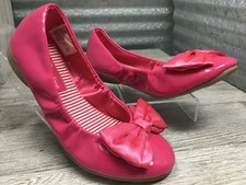 Ballet Dominique Nicole Size 13C Vegan Leather Girl Pink Satin Bow
