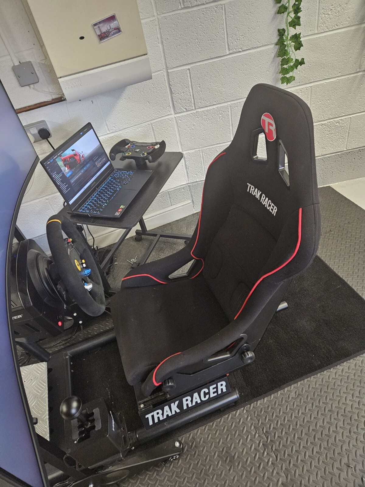 Trak Racer / Thrustmaster Race Sim Rig (FULL SETUP, Haptics + Extras