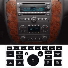 FOR GMC CHEVROLET BUICK TAHOE YUKON NAVIGATION STEREO RADIO BUTTON REPAIR DECALS