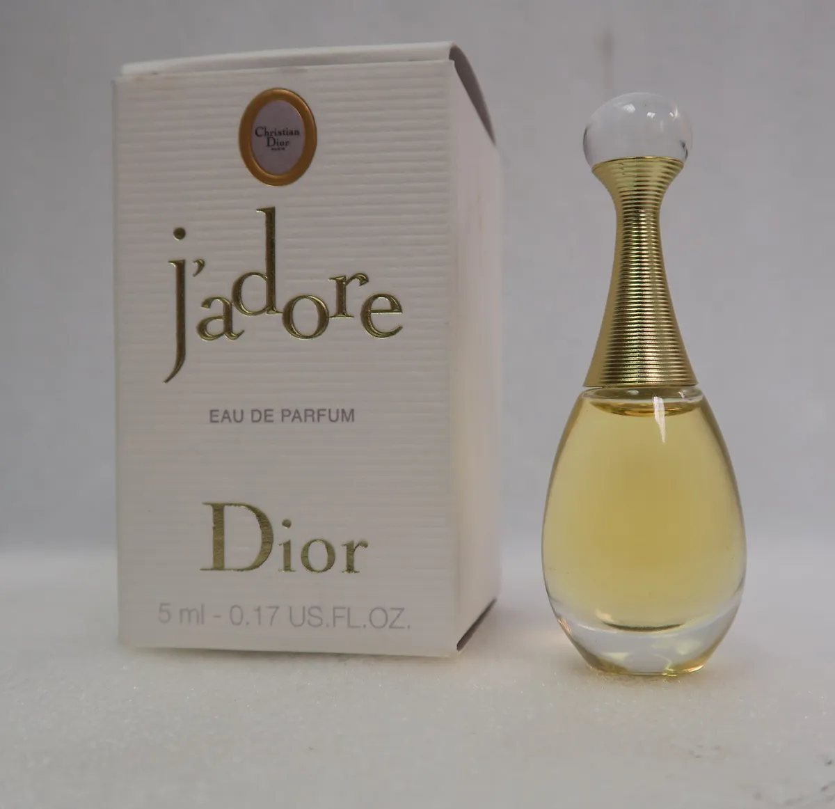 J'adore by Christian Dior Eau de Parfum Mini Splash .17 Oz 5ml France NEW  in Box