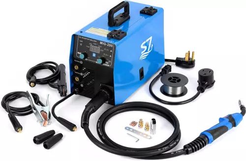 4 IN 1 MIG Welder ARC MMA TIG 200A Welding Machine with TIG torch Gas Gasless