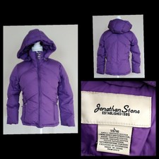 Jonathan Stone Down Jacket Youth 14/16 Wm's Small Purple Great Shape Inv#z3562
