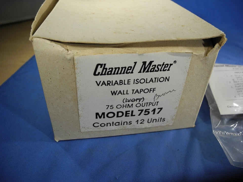 Channel Master Variable Isolation Wall Tapoff 75/300 OHM Brown NIB   🧰 - Image 4 of 4