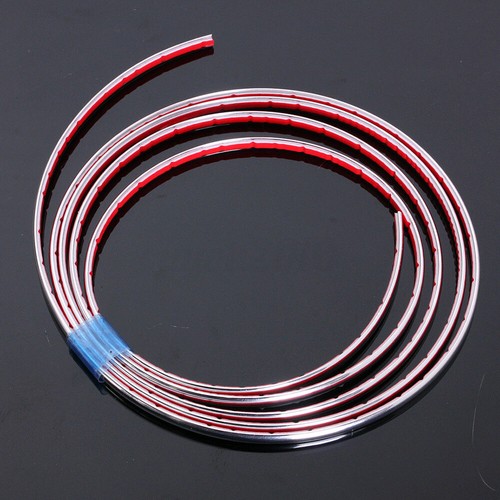 Chrome Car Door Edge Strip Guard Protector Moulding Trim Strips Anti-Dent - Picture 8 of 12