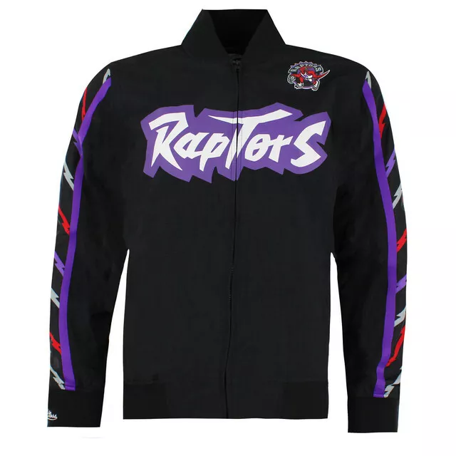 Toronto raptors mitchell and ness warm up jacket top