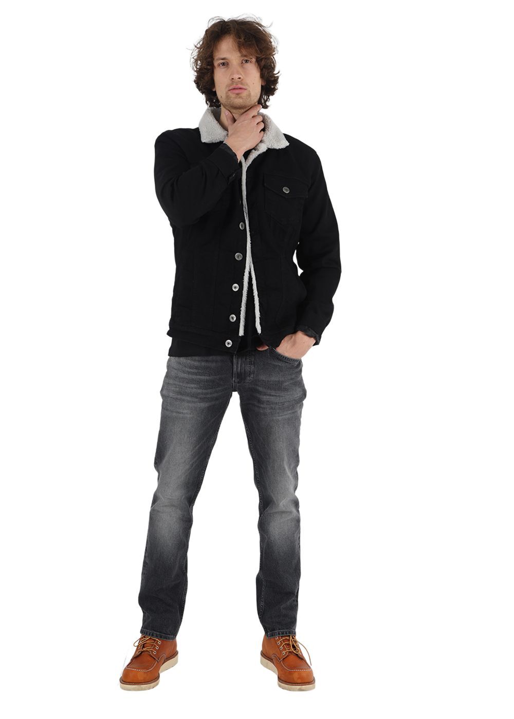 Джинсы M.O.D. Herren THOMAS - Комфортная посадка - Schwarz - Soccer Черные W28-W40 Stretc