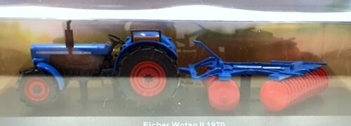 Hachette 1/43 Scale Model Tractor HL82 - 1970 Eicher Wotan II - Blue - Picture 3 of 5