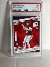 2021 PANINI PRESTIGE RC ROOKIE MAC JONES PATRIOTS PSA 9