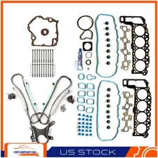 For 00-01 Dodge Dakota 4.7L Timing Cover Gasket & Chain Kit Head Gasket Bolt Set