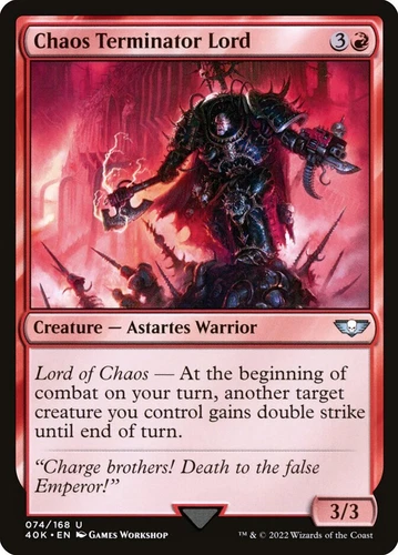 1x Chaos Terminator Lord - NM - Warhammer 40,000 - SPARROW MAGIC MTG