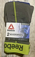 Mens Reebok XL Training Performance Seamless Boxer Brief Underwear Pkg. of 2 NIP