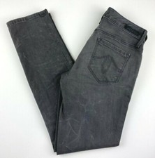 Anthropologie Level 99 Women's Jeans 25P Lily Skinny Straight Gray Stretch Denim