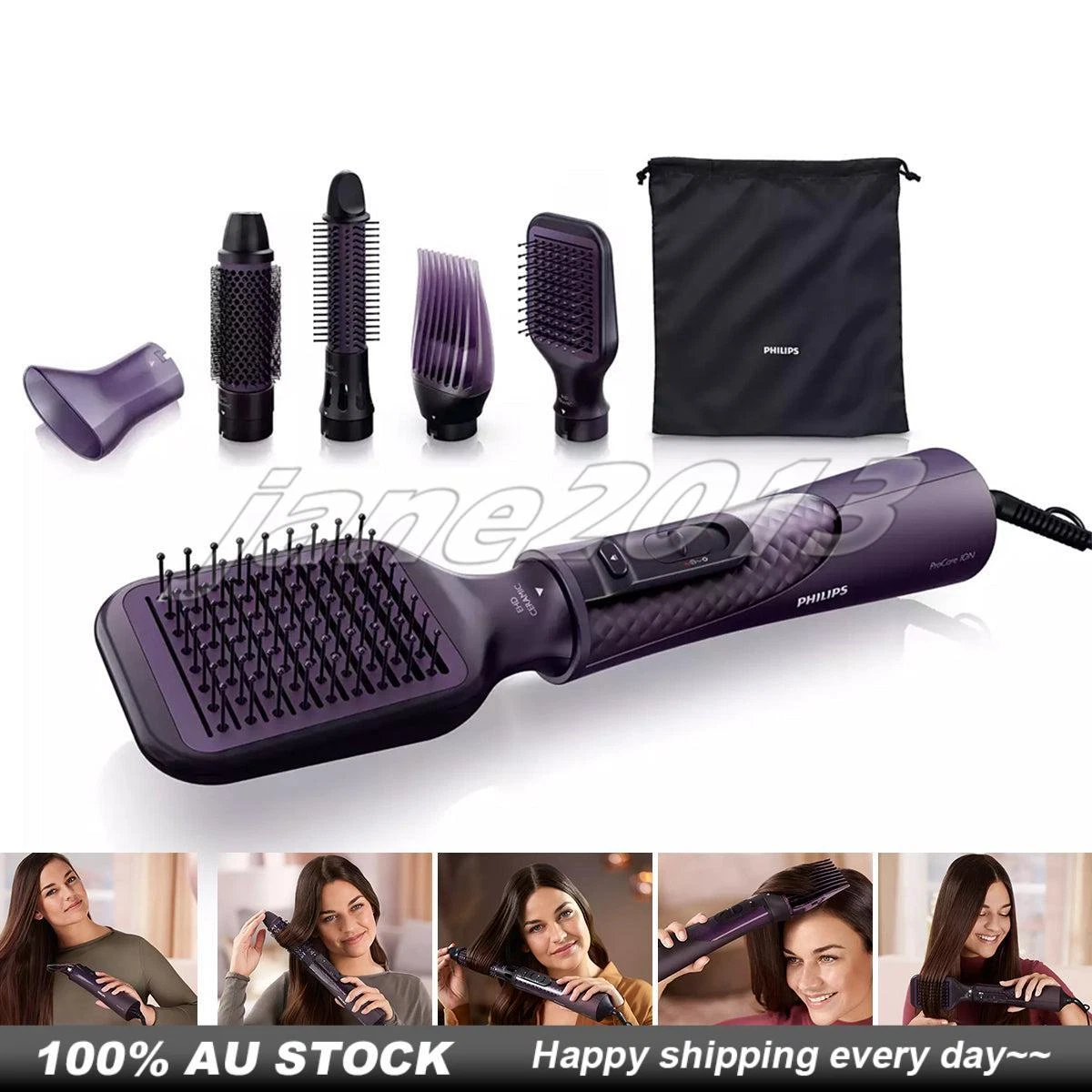 Philips Airstyler Ionic Care Hair Dryer HP8656 With 5 Styling