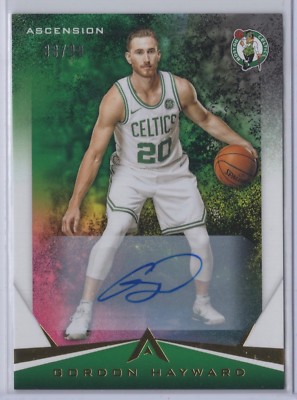 2017-18 Panini Ascension Gordon Hayward #45 AUTO /99 Celtics 