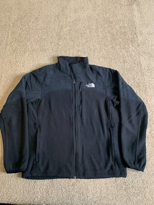 #ad The North Face Mens Jacket Large Black Delani Dualie Fleece Lined Outdoors Logo $38.88