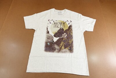 Hozer Adult Size Large Gray Short Sleeve Crew Neck Graphic T-Shirt New