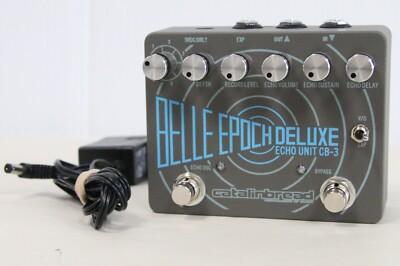 Catalinbread Belle Epoch Deluxe Echo Unit CB-3 Guitar Effect Pedal Grey And Blue