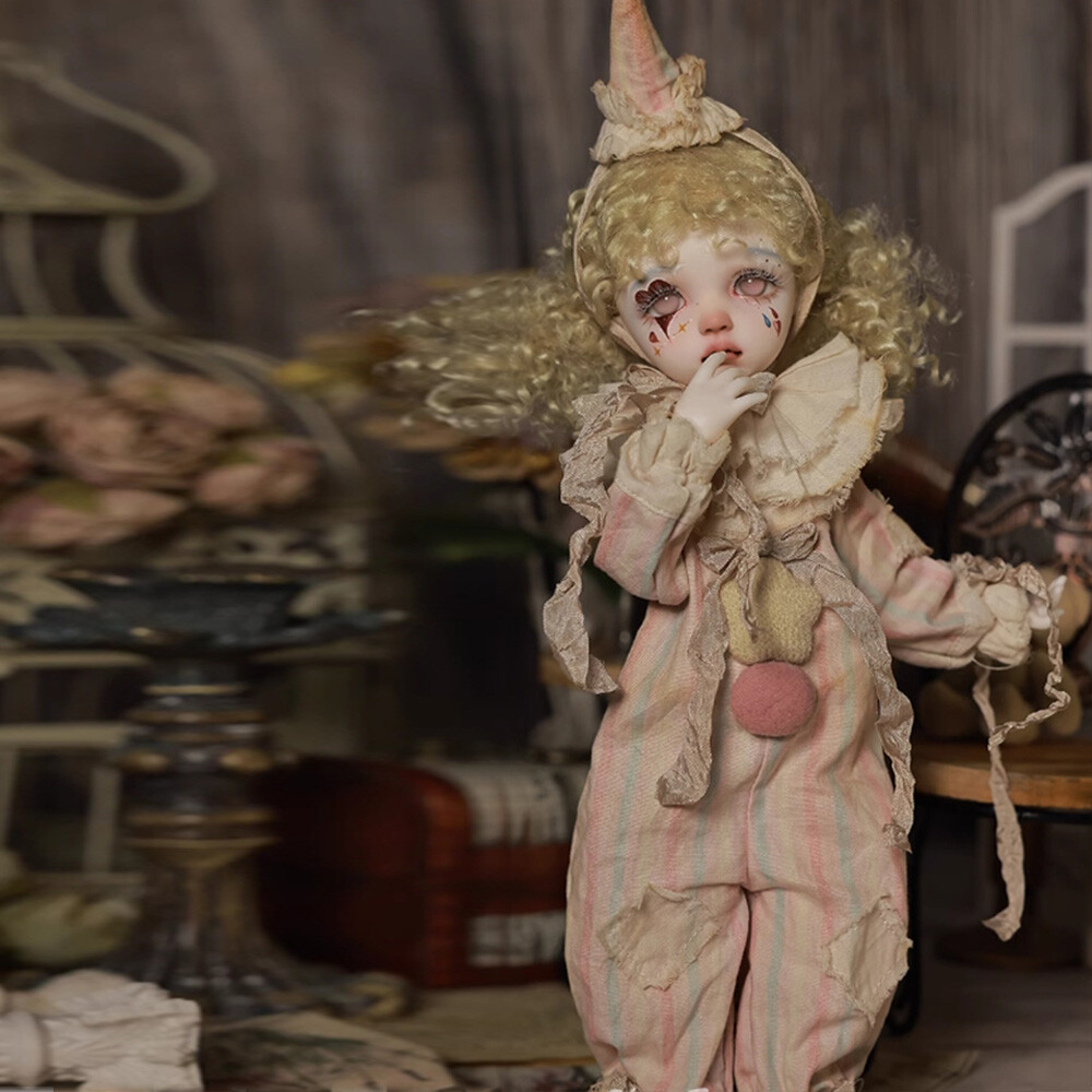 1/6 BJD Doll Ball Joint Doll Sekino Sad Circus Clown Bare Doll