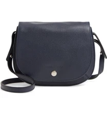 NWT LONGCHAMP Le Foulonne Leather Crossbody Bag Navy Blue $400+ AUTHENTIC