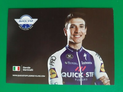 CYCLING cycling card DAVIDE MARTINELLI team QUICK STEP FLOORS 2018