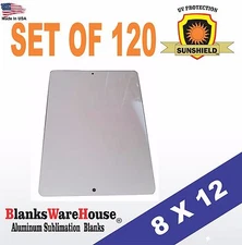 120 Pieces PARKING SIGN,  8" x 12", ALUMINUM, SUBLIMATION BLANKS, WITH HOLES 