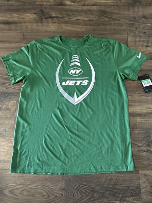 Nike Dri-Fit New York Jets Football T-Shirt Mens XL Gang Green On