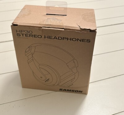 Samson HP30 Stereo Headphones Silver Open Box In Box Music Practice