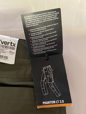Pantaloni Tattici Donna Vertx Phantom LT 2.0 Nuovi, OD Green, Taglia 12W X 30L