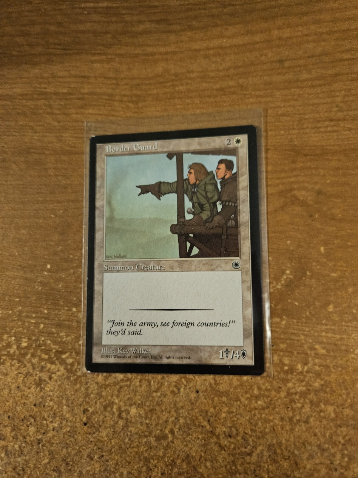 MAGIC THE GATHERING PORTAL BORDER GUARD MODERATELY PLAYED