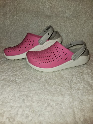 Crocs Literide Pink Size J6 Great Condition "(Read Description)" - Picture 15 of 17