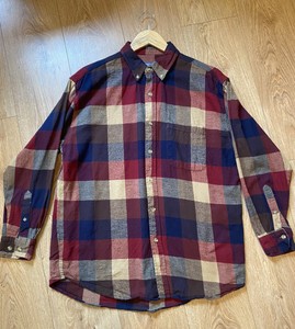 red and white flannel shirt mens