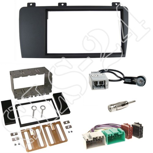 Doppel 2DIN Radioblende Volvo S60 XC70 V70 Blende + ISO Adapter