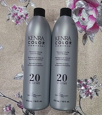 Kenra Color Permanent Coloring Creme Developer 20 Volume 16 oz. PACK 2