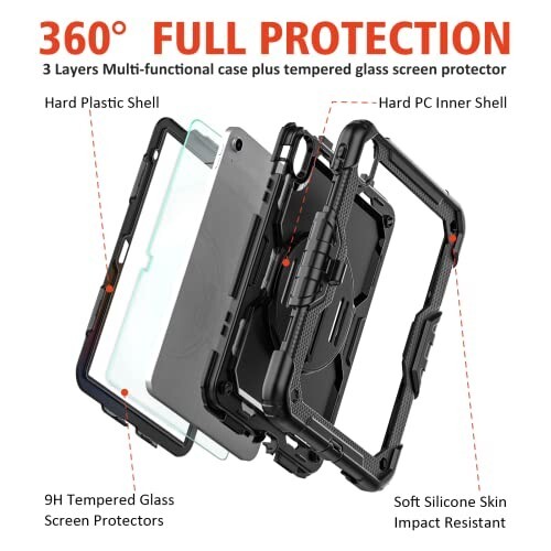 Tablet Case For iPad(A16) 10thGeneration 2022 10.9”Shockproof Stand Kids Cover - 第 2/6 張圖片