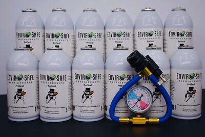 Proseal, Envirosafe Proseal, 12 cans (4oz, 113 grams) with 1234yf Economy Gauge