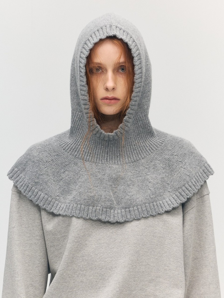 [Margesherwood ] / ☆ FLARED BALACLAVA / melange grey MARGE SHERWOOD FLARED BALACLAVA, GREY (100% AUTHENTIC) | eBay