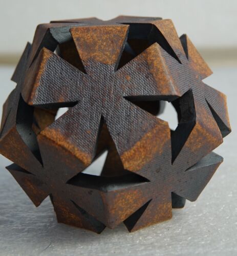 STUDIO POTTERY JACKSON GEORGIA ARTIST KYLE OSVOG ARTIST GEOMETRIC SHAPES VASE - Picture 4 of 11