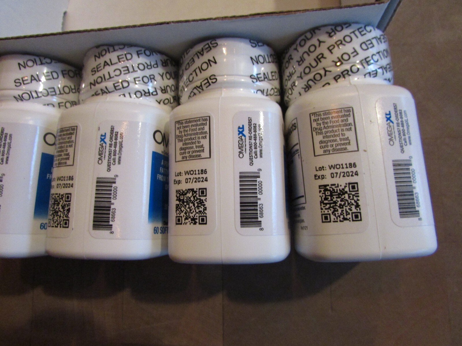 Omega XL 4 bottles 60ct by Great HealthWorks Potent Joint Pain Relief