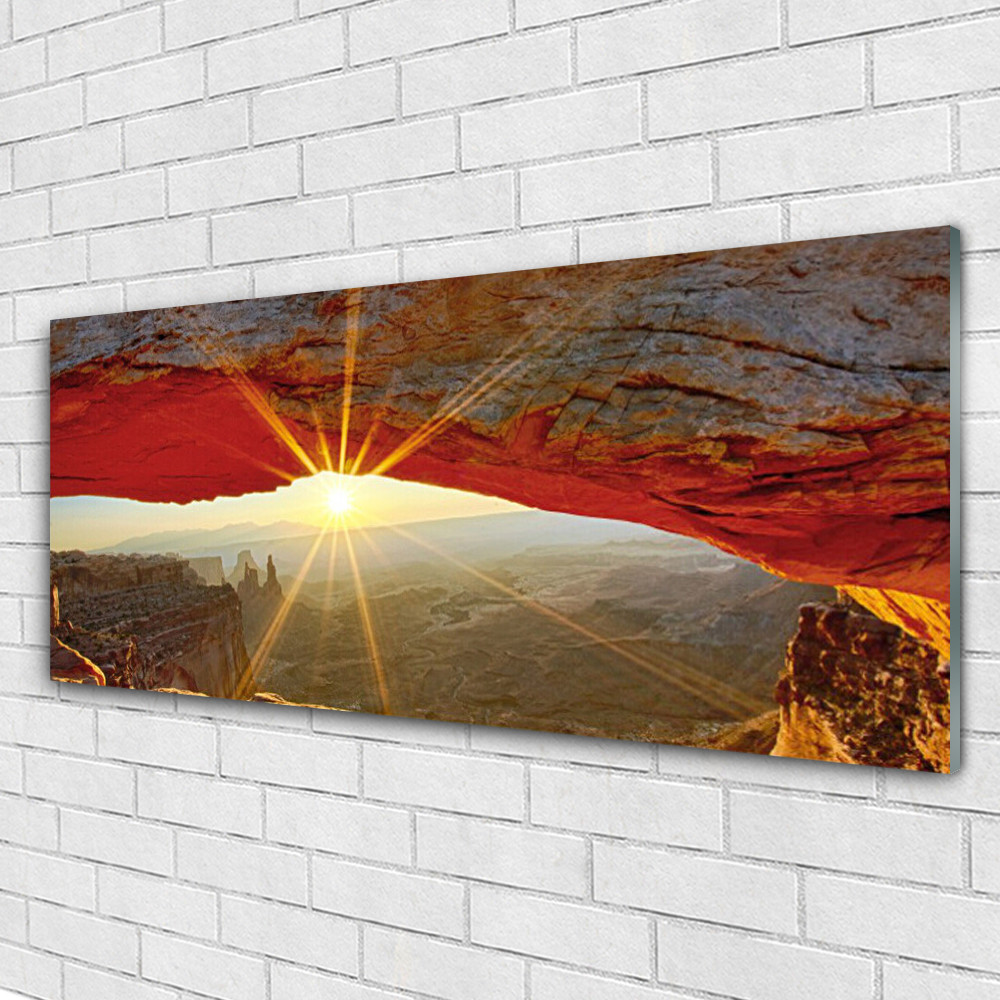 Tableau mural Tulup 125x50 cm impression sous verre paysage Grand Canyon