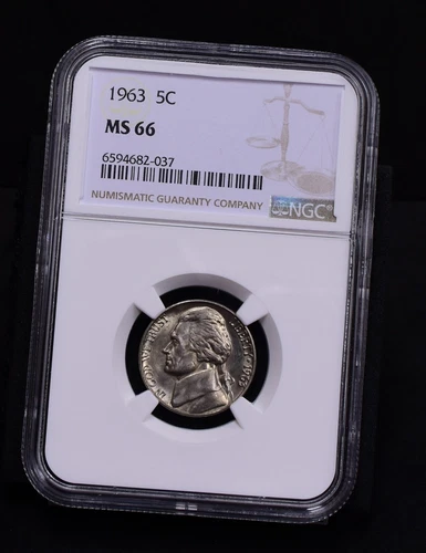 1963 Jefferson Nickel - NGC MS66 (#48623-L)