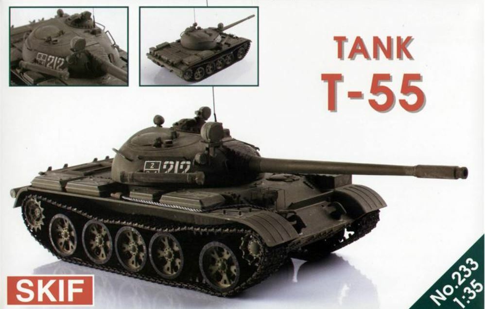 Russian Soviet Tank T-55 Plastic Collection model kit scale 1/35