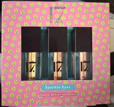 17 Sparkle Eyes Liquid Glitter Eyeshadow X 3 Neu in OVP versiegelt 