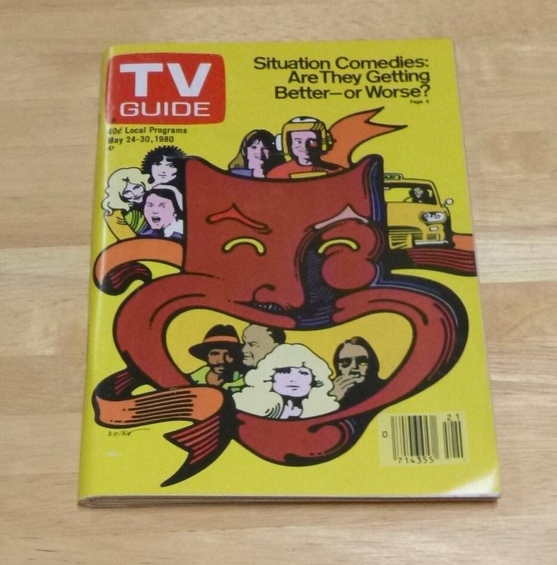 TV Guide May 24-30 1980 Situation Comedies, Better -Worse? New Hampshire Edition