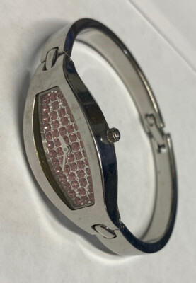 Fossil F2 Womens Bracelet Watch Pink Sparkle Dial Silver  display picture 3