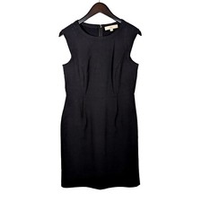 Ann Taylor LOFT Sleeveless Stretch Tank Little Black Dress Sheath POCKETS Size 4