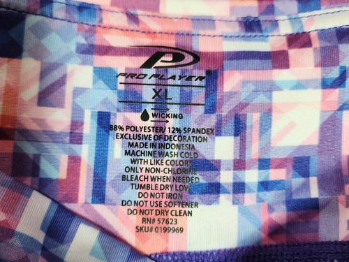Pro Player Athletic Pants Leggings Womens Size XL PINK/PURPLE Yoga Wicking 5308 - Picture 6 of 6